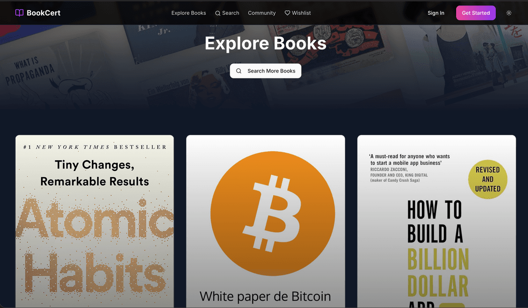 BookCert - Explore Books